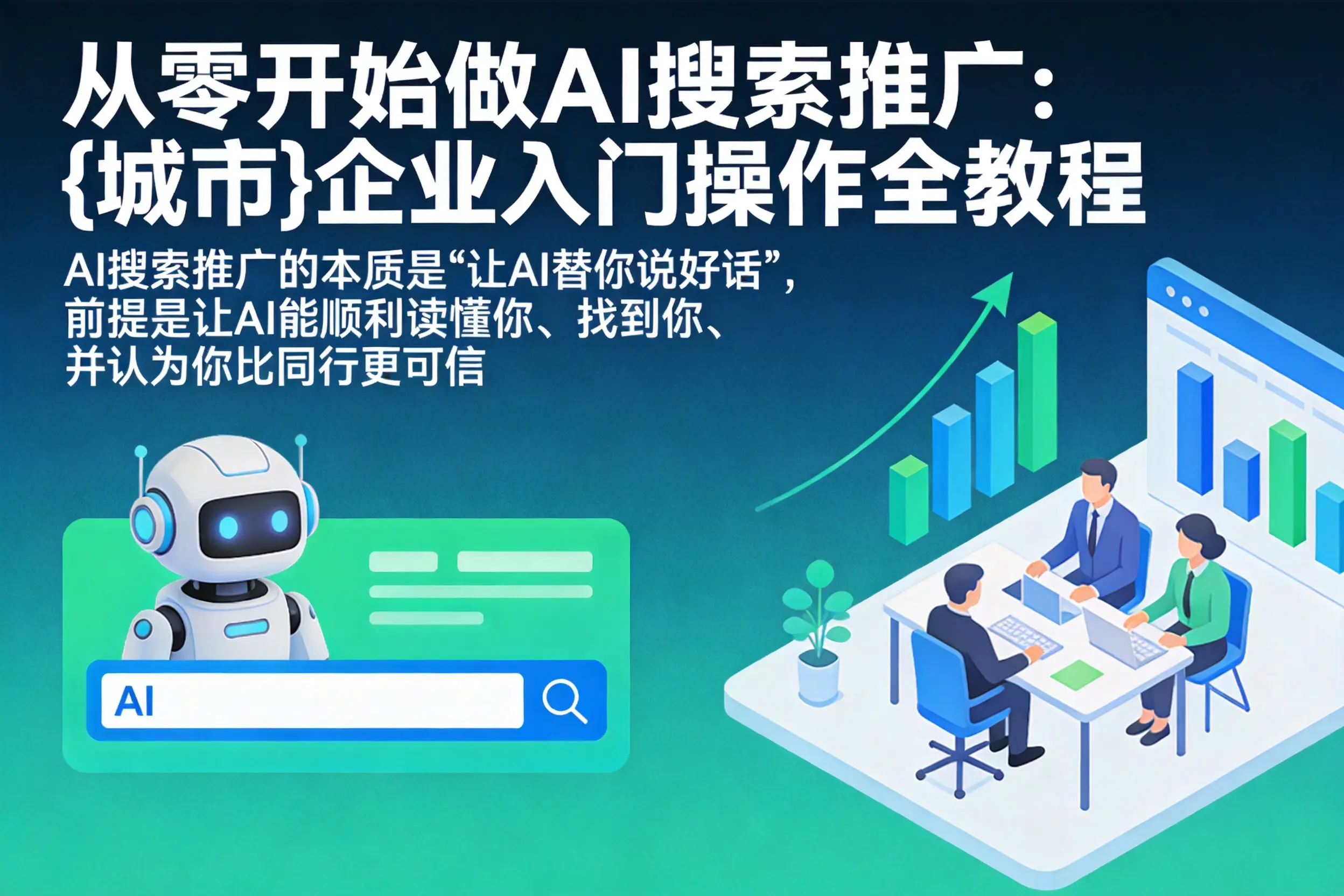 从零开始做AI搜索推广：绥棱企业入门操作全教程